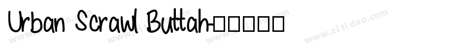 Urban Scrawl Buttah字体转换